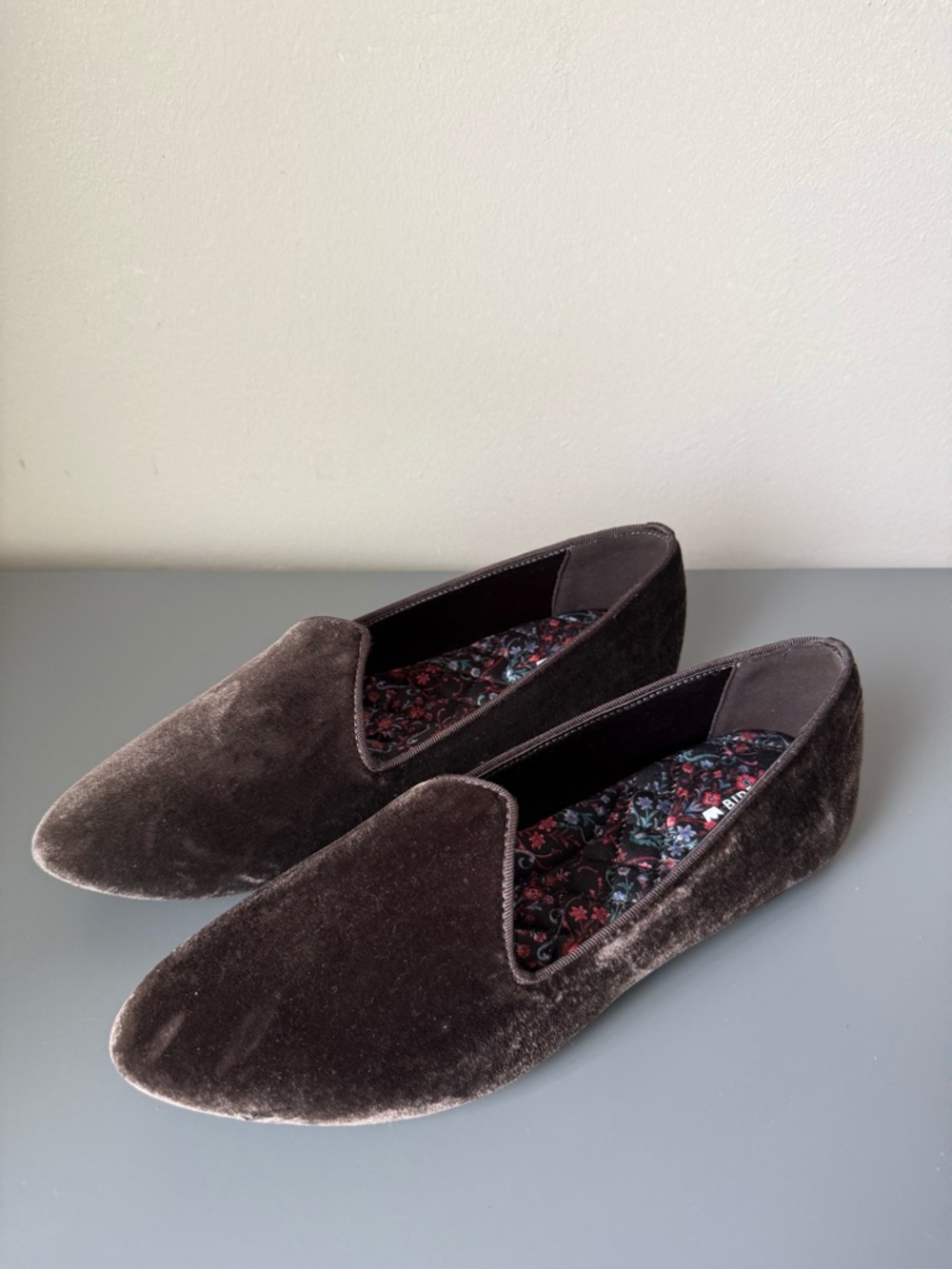 Birdies The Heron velvet loafers shoes